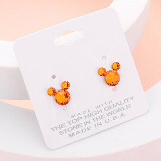 Mouse Character Stud Earrings