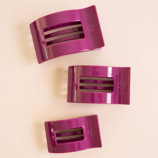 Mulberry | Medium | Flat Rectangle Hair Clip