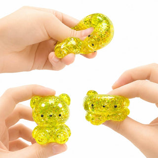 Glittered Teddy Bear Squeeze Squishy Stress Relief Toy