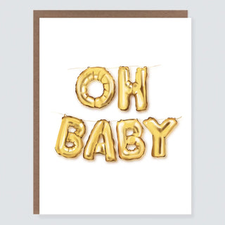Oh Baby Balloon Card