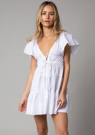 serene mini dress Serene Floral Print Beaded Mini Dress