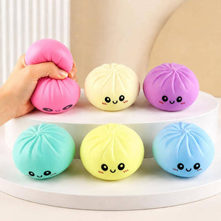 Pastel Steamed Bao Bun Dumpling Squeeze Squishy Stress Relief Toy