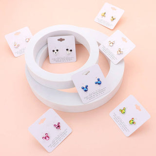 Mouse Character Stud Earrings