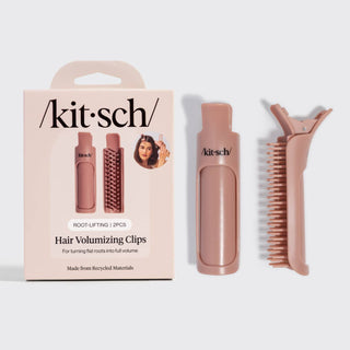 Hair Volumizing Clip 2pc Set - Terracotta