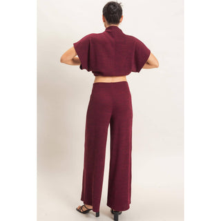 Dolman Sleeve Top And Pant Set