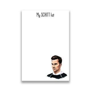 Schitt List Pop Culture Notepad