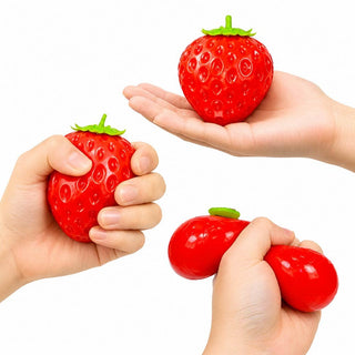 Strawberry Squeeze Squishy Stress Relief Toy