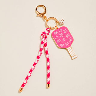 Sardine Pickleball Paddle Knot Strap Keychain Bag Charm