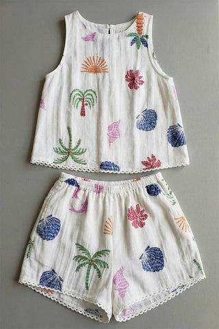 Printed 2 Piece Short Set