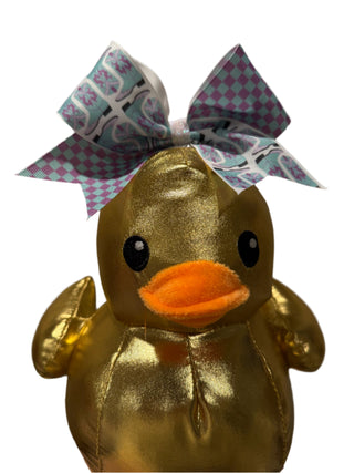 Metallic Plush Duck