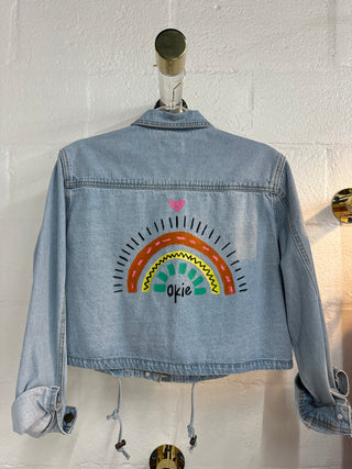 Okie Drawstring Denim Jacket