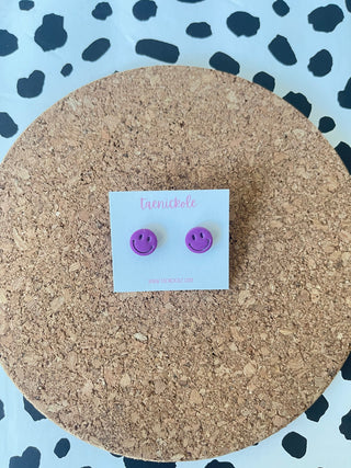 Smiley Stud Earrings