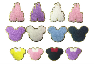 Colorblock Bow Chenille Patch