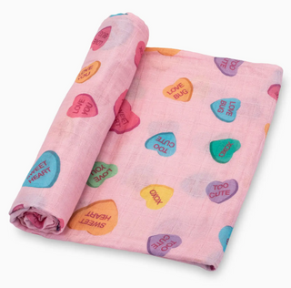 Love Notes Valentine Swaddle Blanket