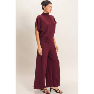 Dolman Sleeve Top And Pant Set