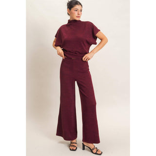 Dolman Sleeve Top And Pant Set