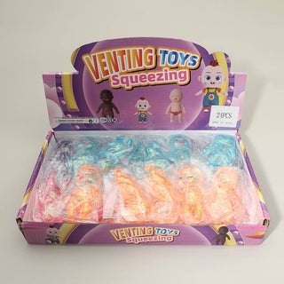 Glittered Figure Doll Squeeze Squishy Stress Relief Toy