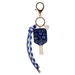 Sardine Pickleball Paddle Knot Strap Keychain Bag Charm