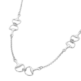 18K Gold Dipped Horsebit Link Chain Necklace