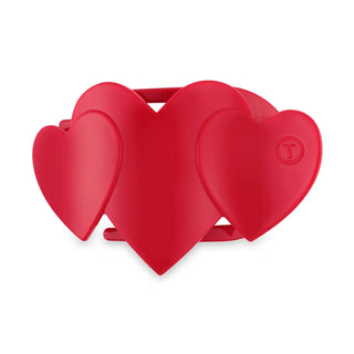 Small Heart to Heart Teleties Hair Clip