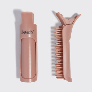 Hair Volumizing Clip 2pc Set - Terracotta