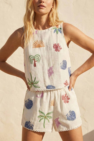 Printed 2 Piece Short Set