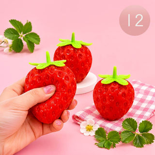 Strawberry Squeeze Squishy Stress Relief Toy
