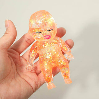 Glittered Figure Doll Squeeze Squishy Stress Relief Toy