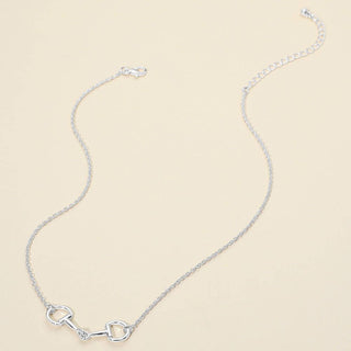 Metal Horsebit Pendant Necklace
