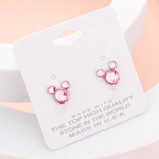 Mouse Character Stud Earrings