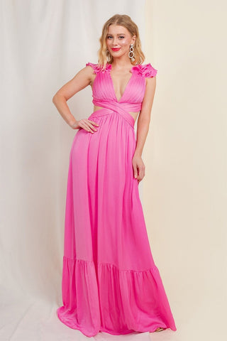 maxi dresses sale FINAL Super soft fabric stays bright wash after wash Chanci Maxi Dress - Grey
