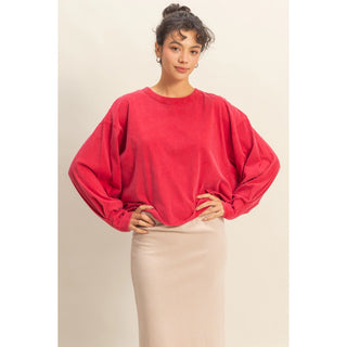 Mineral Washed Cropped Tee