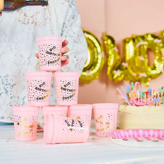 Big Birthday Energy Reusable Cups Set