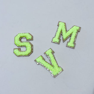 Letter Patch - Neon Yellow