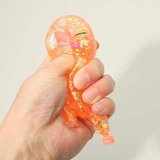 Glittered Figure Doll Squeeze Squishy Stress Relief Toy