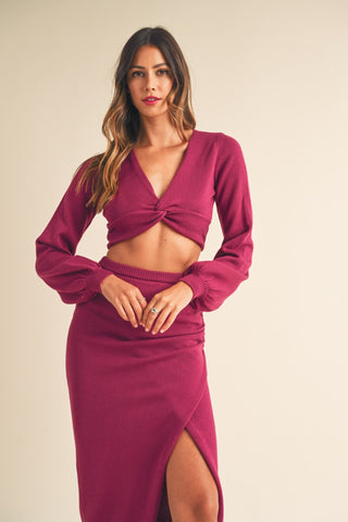 Sweater Midi Dress Set